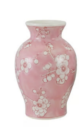 Cherry Blossom Stoneware Vases