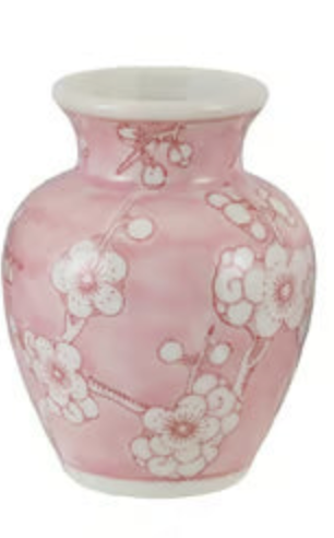 Cherry Blossom Stoneware Vases