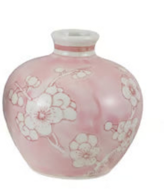 Cherry Blossom Stoneware Vases