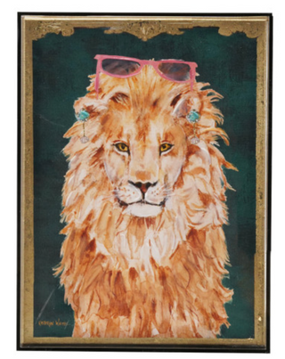 Hand-Painted Animals Acrylic Box Framed Wall Décor