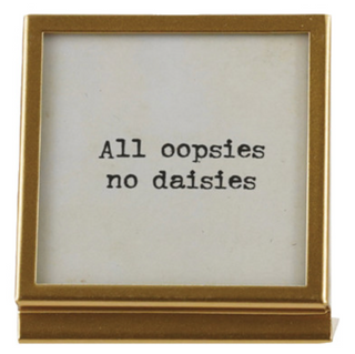 Playful Small Frame w/ Easel & Saying - Gold