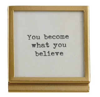 Playful Small Frame w/ Easel & Saying - Gold