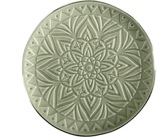Snowflake Gold Stamped Appetizer Plate