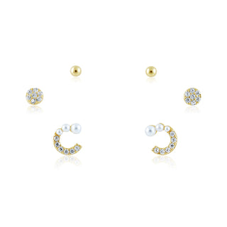 Show Stopper Earring Set - Gold