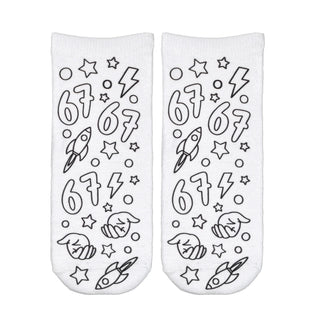 Six Seven Coloring Socks