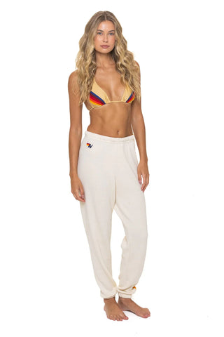 5 Stripe Sweatpants - Vintage White // Aviator Nation