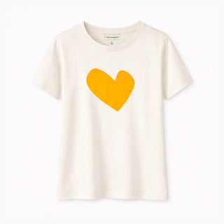 Suke Imperfect White Heart Graphic Tee - White Clementine // Kerri Rosenthal