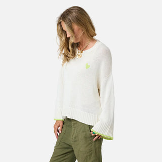 KR Summer Off-White Sweater Pullover - Chalk // Kerri Rosenthal