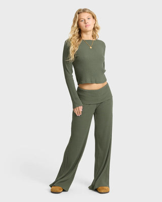 Sweet Coast LS Knit Top // Canteen // Billabong