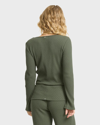 Sweet Coast LS Knit Top // Canteen // Billabong