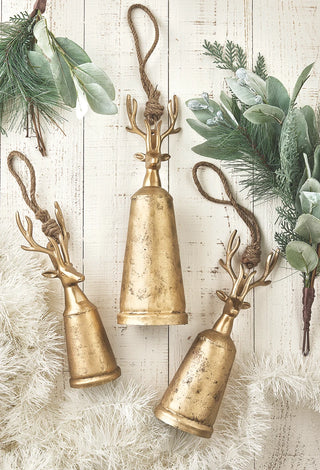 Gold Antique Stag Bell