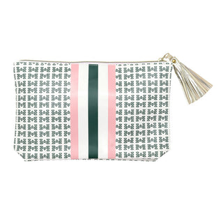 Makeup Cloth Pouch - Mahjong Tiles Stripe