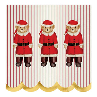 Cocktail Napkins - Santa Bears