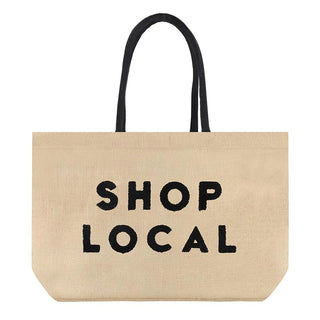 Shop Local Luxe Burlap Tote