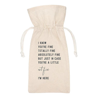 "I'm Here" Wine Bag