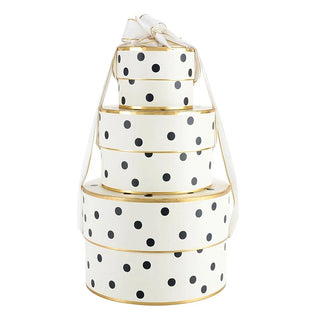 Nested Paper Gift Boxes - Polka Dot