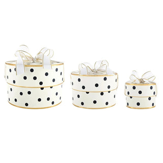 Nested Paper Gift Boxes - Polka Dot