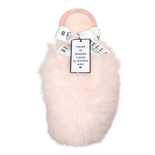Snowball Plush Slippers - Blush