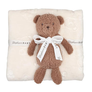 Bear Plush & Fleece Blanket