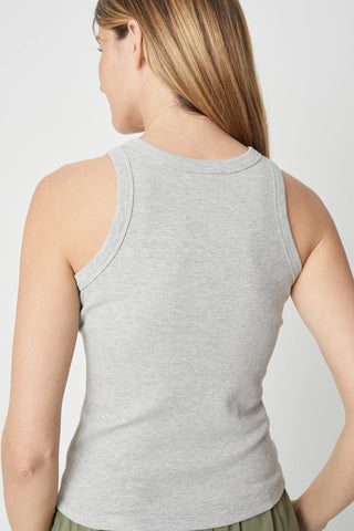 The Alia Top - Heather Grey