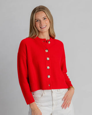 Archer Nina Cashmere Crewneck- Lollipop
