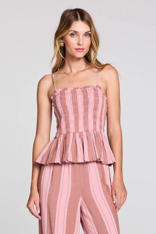 Tremont Ruched Tank - Coffee