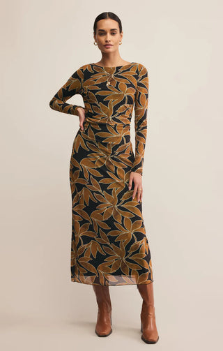 Spellbound Mesh Floral Maxi Dress / Coconut / Z Supply