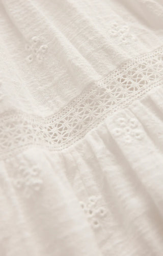Behati Eyelet Midi Dress - White // Z Supply