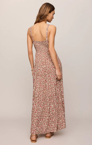 Mindy Floral Maxi Dress - Sandshell // Z Supply