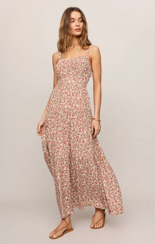 Mindy Floral Maxi Dress - Sandshell // Z Supply