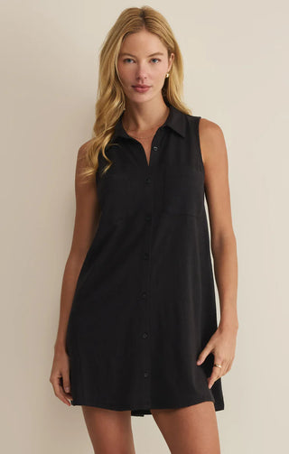 New Light Textured Mini Dress - Black // Z Supply