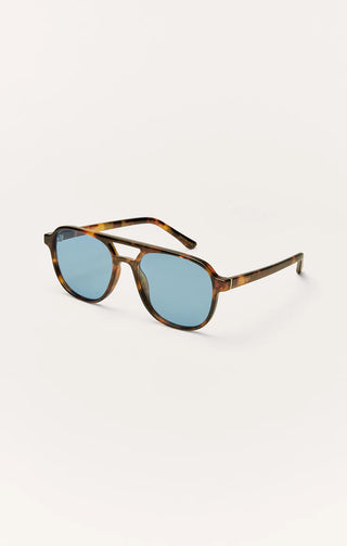 Tourist Tort-Blue Polarized Sunglasses // Z Supply