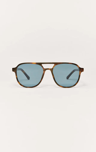 Tourist Tort-Blue Polarized Sunglasses // Z Supply
