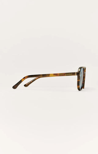 Tourist Tort-Blue Polarized Sunglasses // Z Supply