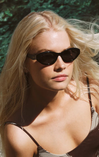 Backstage Polished Black-Grey Sunglasses // Z Supply