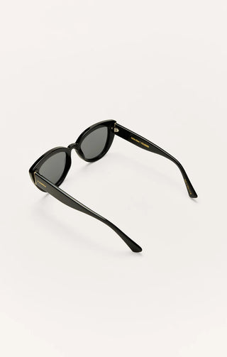 Golden Hour Polished Black - Grey Sunglasses // Z Supply