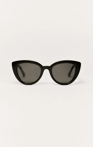 Golden Hour Polished Black - Grey Sunglasses // Z Supply