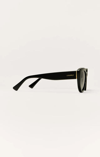 Golden Hour Polished Black - Grey Sunglasses // Z Supply