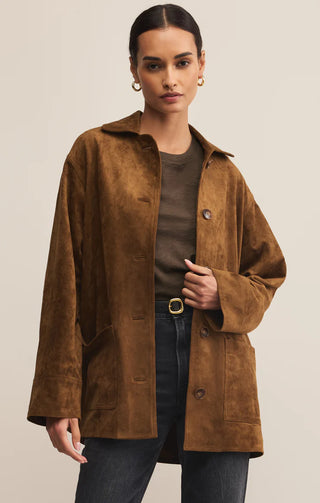 Decker Suede Chore Jacket / Coconut / Z Supply