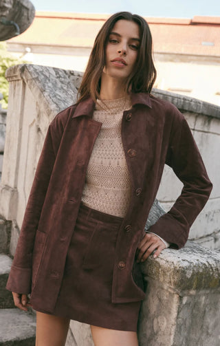 Decker Suede Chore Jacket - Dark Chocolate // Z Supply