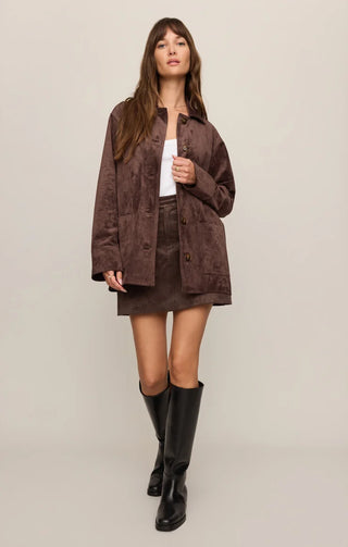 Decker Suede Chore Jacket - Dark Chocolate // Z Supply