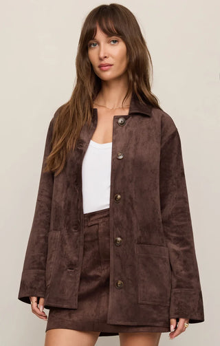 Decker Suede Chore Jacket - Dark Chocolate // Z Supply