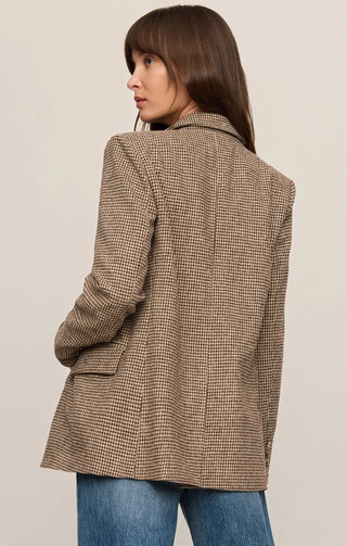 Evan Houndstooth Check Blazer - Dark Chocolate // Z Supply