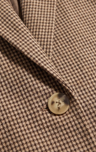 Evan Houndstooth Check Blazer - Dark Chocolate // Z Supply