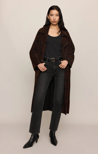 Crosby Plaid Cocoon Coat - Dark Chocolate // Z Supply