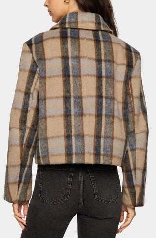 Petra Plaid Shrunken Jacket - Light Toffee // Z Supply