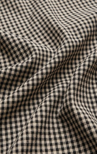 Merit Cropped Gingham Black Top // Z Supply
