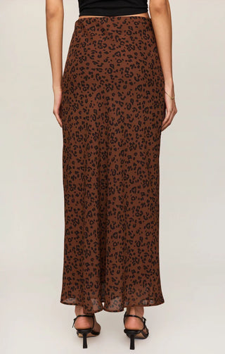 Europa Leopard Maxi Skirt - Burnt Umber // Z Supply