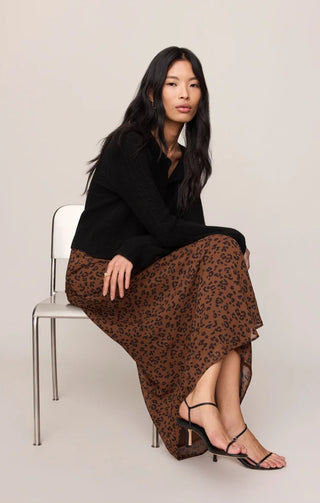 Europa Leopard Maxi Skirt - Burnt Umber // Z Supply