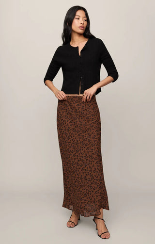 Europa Leopard Maxi Skirt - Burnt Umber // Z Supply